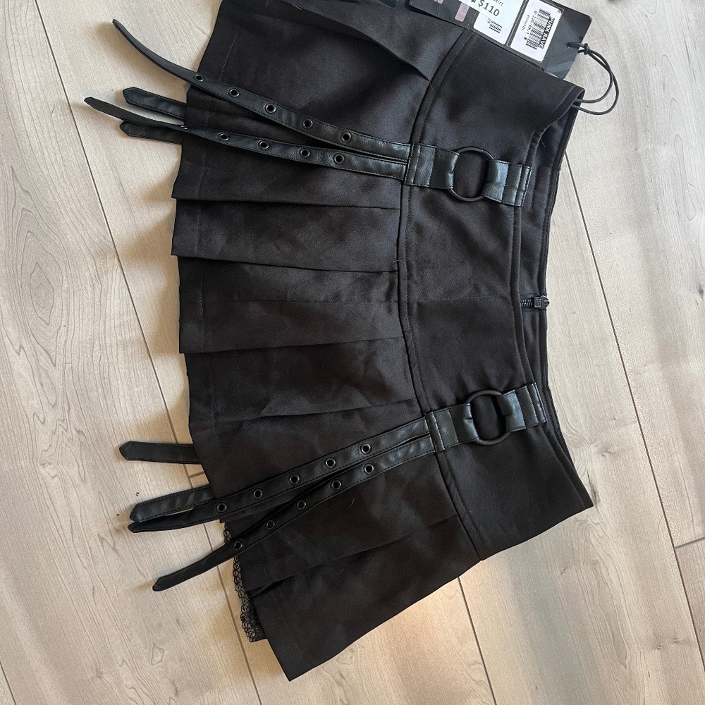 Mini micro skirt goth punk rave grunge medium